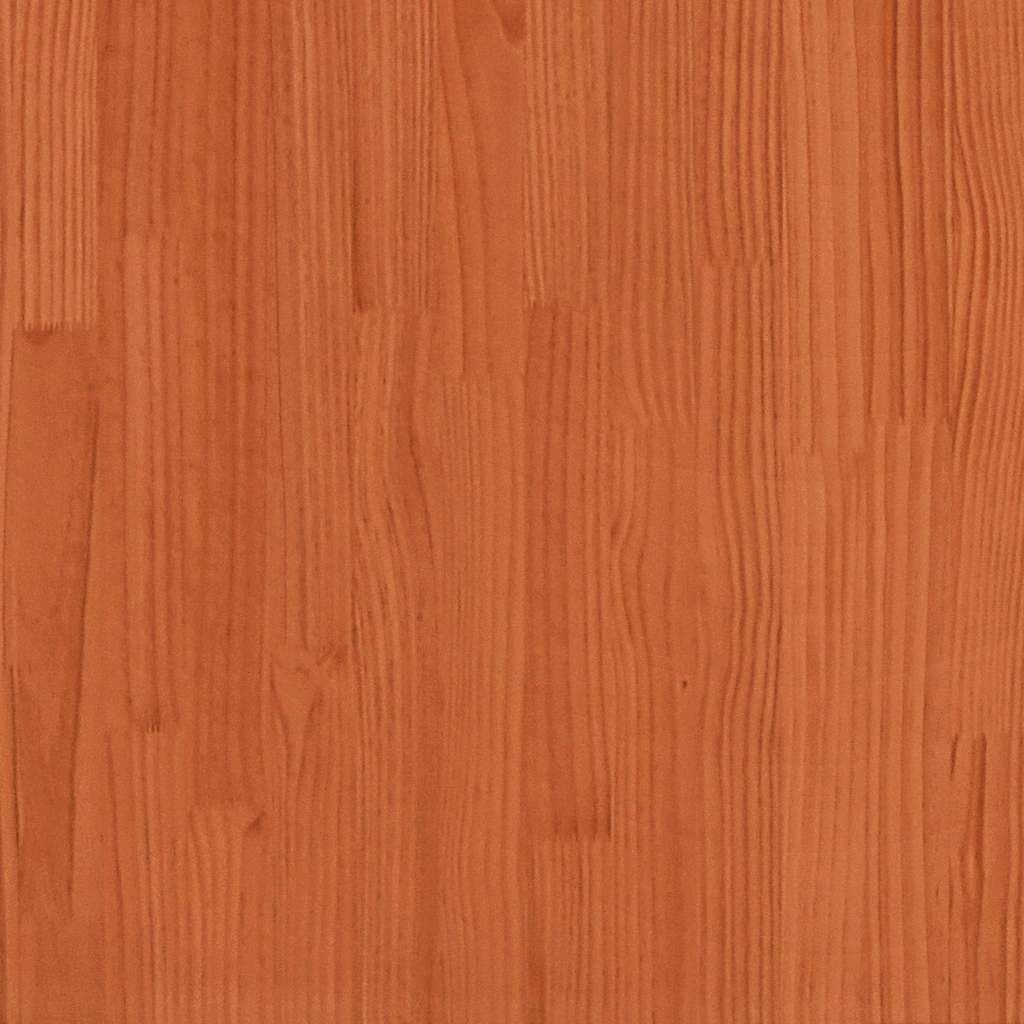 Nappali ágy matraccal viaszbarna 100x200 cm tömör fa fenyőfa 