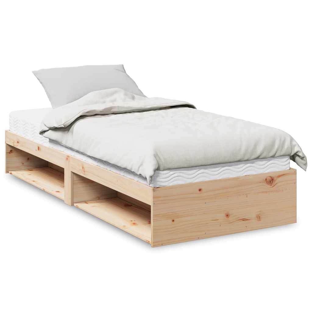 Daybed Uden Madras Massivt Fyrretræ - Naturfarvet / 90 x 190 cm