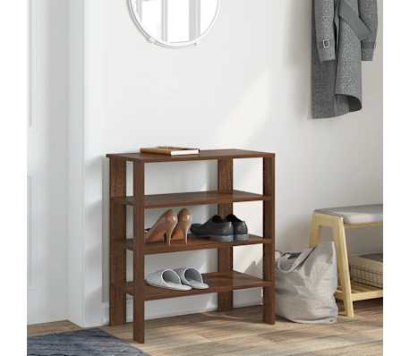 vidaXL Reg&aacute;l na top&aacute;nky hned&yacute; dub 61x32x70 cm kompozitn&eacute; drevo