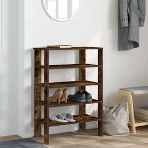 Botník kouřový dub 61x32x87,5 cm kompozitní dřevo - obrázek 3