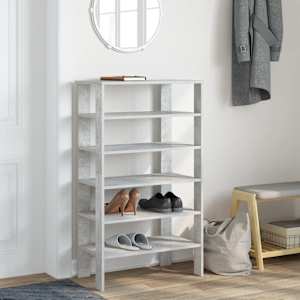 Botník betonově šedý 61x32x105 cm kompozitní dřevo - obrázek 3