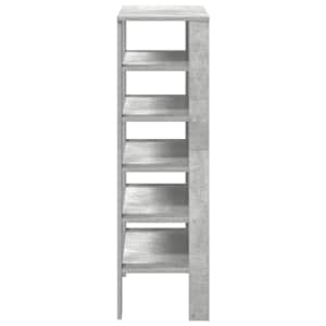 Botník betonově šedý 61x32x105 cm kompozitní dřevo - obrázek 5