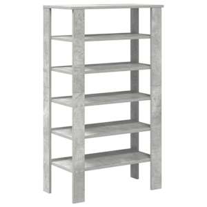 Botník betonově šedý 61x32x105 cm kompozitní dřevo - obrázek 6