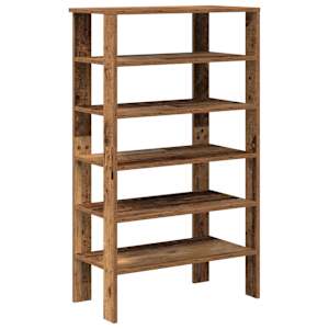 Botník old wood 61x32x105 kompozitní dřevo - obrázek 2