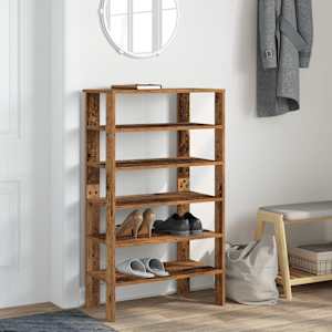 Botník old wood 61x32x105 kompozitní dřevo - obrázek 3