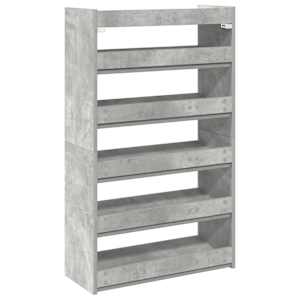 Botník betonově šedý 60x25x100 cm kompozitní dřevo - obrázek 6