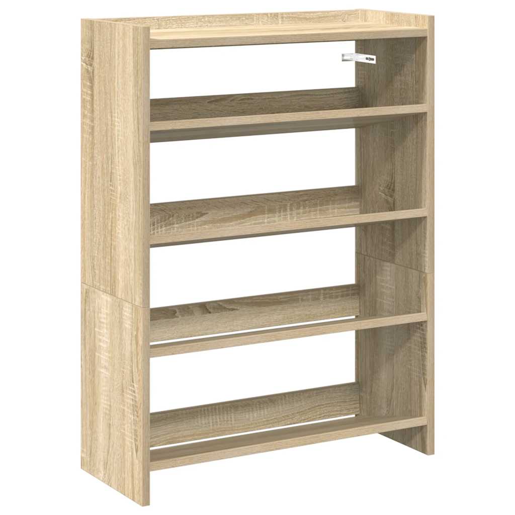 vidaXL Botník dub sonoma 60x25x81 cm kompozitní dřevo