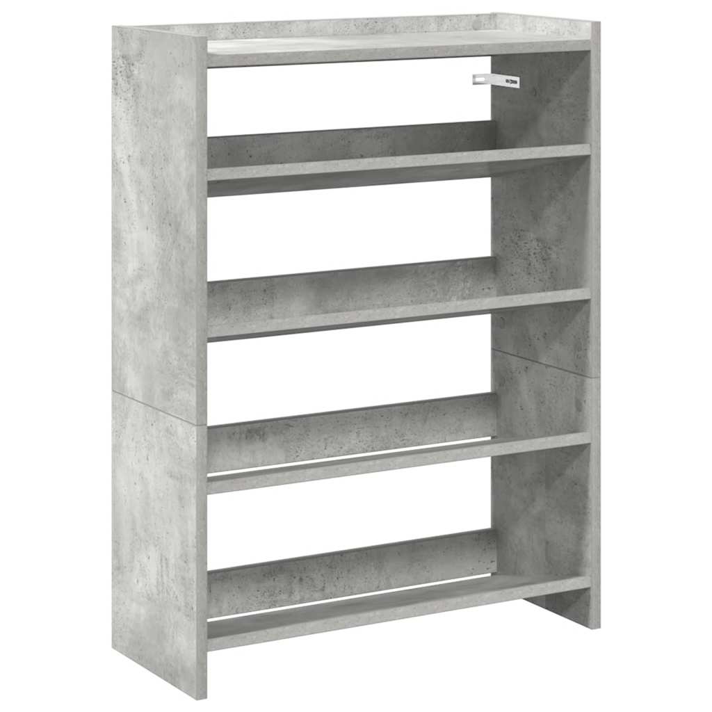 vidaXL Botník betonově šedý 60x25x81 cm kompozitní dřevo