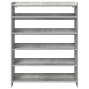 Botník betonově šedý 80x25x100 cm kompozitní dřevo - obrázek 4