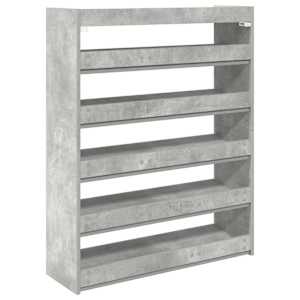 Botník betonově šedý 80x25x100 cm kompozitní dřevo - obrázek 6