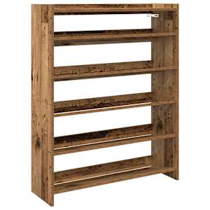 Botník old wood 80x25x100 kompozitní dřevo - obrázek 2