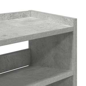 Botník betonově šedý 80x25x81 cm kompozitní dřevo - obrázek 7