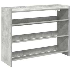 Botník betonově šedý 80x25x62 cm kompozitní dřevo - obrázek 2