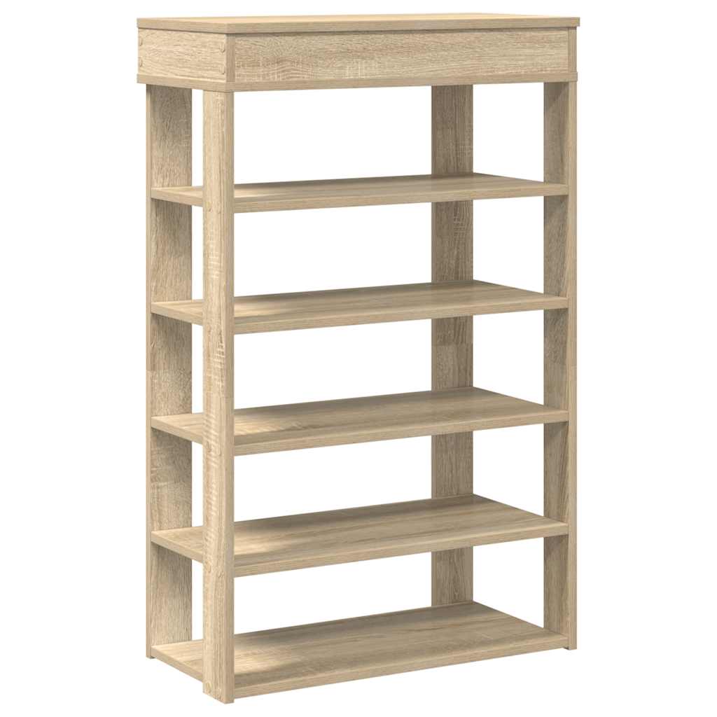 vidaXL Regál na topánky dub sonoma 60x30x98 cm kompozitné drevo