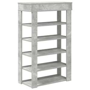Botník betonově šedý 60x30x98 cm kompozitní dřevo - obrázek 6