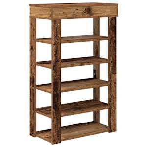Botník old wood 60x30x98 kompozitní dřevo - obrázek 6