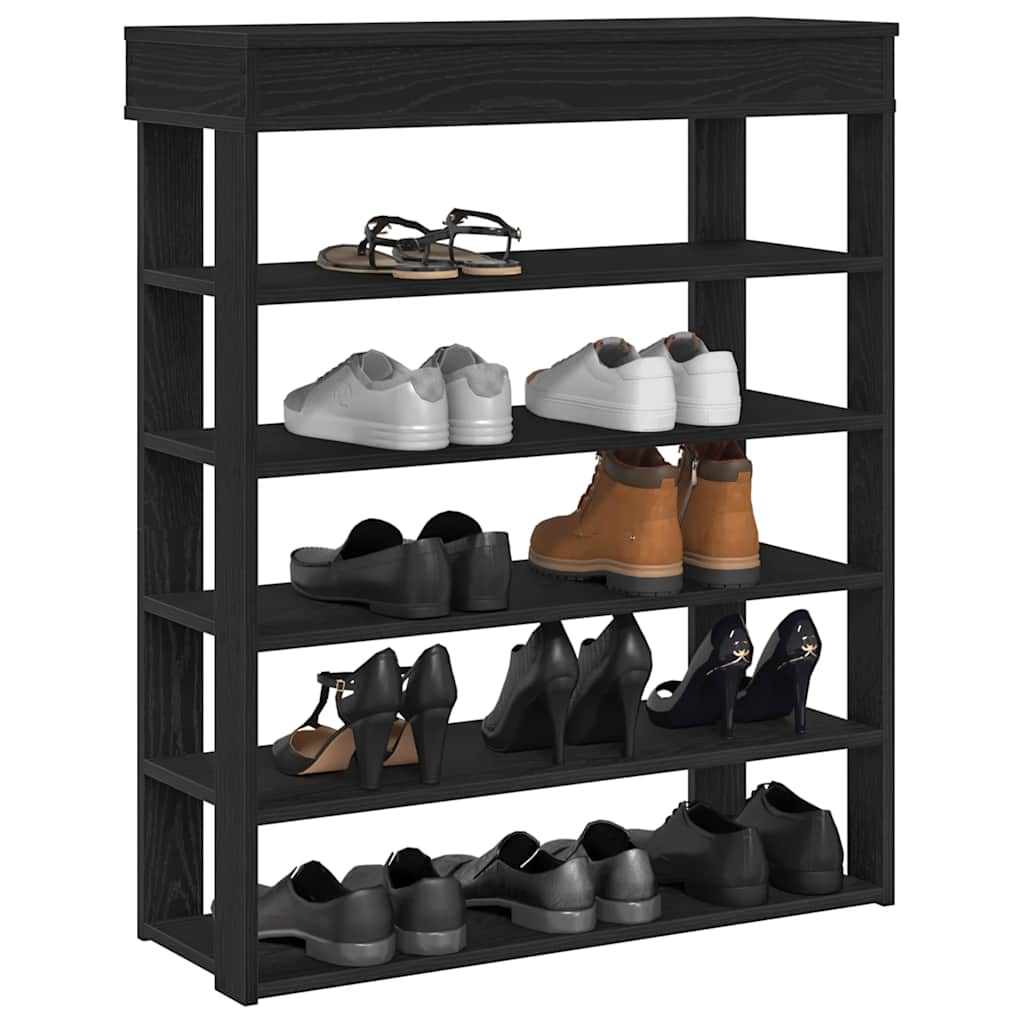 vidaXL Schuhregal Schwarz 80x30x98 cm Holzwerkstoff