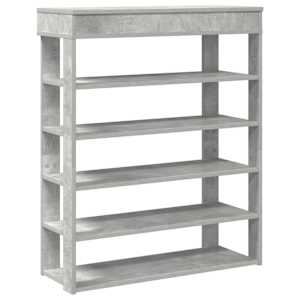 Shoe Rack betonově dub 80x30x98 cm kompozitní dřevo - obrázek 2