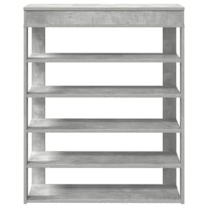 Shoe Rack betonově dub 80x30x98 cm kompozitní dřevo - obrázek 4