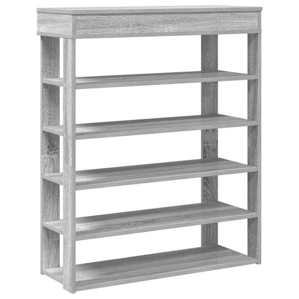 vidaXL kingakapp, hall Sonoma tamm, 80x30x98 cm, tehispuit