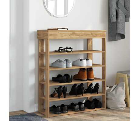 vidaXL Botn&iacute;k dub artisan 80x30x98 cm kompozitn&iacute; dřevo