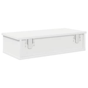 Nástěnná police se zásuvkami bílá 60x28x15 cm kompozitní dřevo - obrázek 6