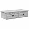 vidaXL seinariiul sahtlitega, hall sonoma tamm, 60x28x15 cm, tehispuit