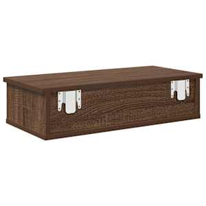 Nástěnná police se zásuvkami hnědý dub 60 x 28 x 15 cm kompozit - obrázek 6