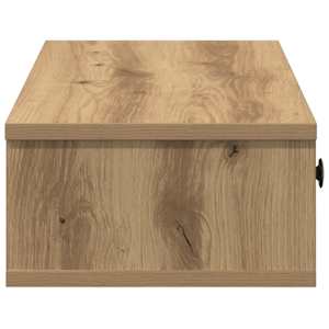 Nástěnná police se zásuvkami dub artisan 60x28x15 cm kompozit - obrázek 5