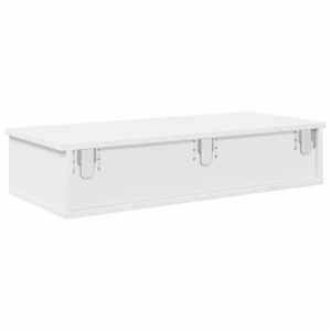 Nástěnná police se zásuvkami bílá 80x34x17 cm kompozitní dřevo - obrázek 6