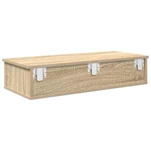 Nástěnná police se zásuvkami dub sonoma 80x34x17 cm kompozit - obrázek 6