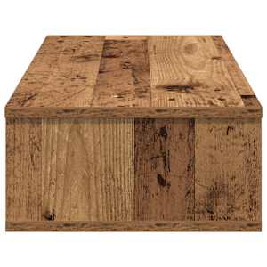 Nástěnná police se zásuvkami old wood 80 x 31 x 17 cm kompozit - obrázek 5