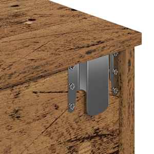 Nástěnná police se zásuvkami old wood 80 x 31 x 17 cm kompozit - obrázek 9