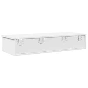 Nástěnná police se zásuvkami bílá 100x37,5x19 cm kompozit - obrázek 6