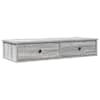 vidaXL seinariiul sahtlitega, hall sonoma tamm, 100x37,5x19 cm