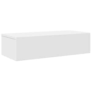 vidaXL sahtlitega seinariiul valge 60x26,5x15 cm ehituspuit