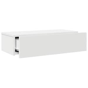 Nástěnná police se zásuvkami bílá 60x26,5x15 cm kompozit - obrázek 7