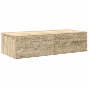 vidaXL seinariiul sahtlitega, sonoma tamm, 60x26,5x15 cm, tehispuit