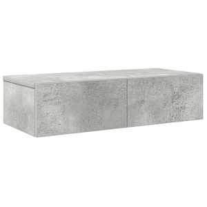 Nástěnná police se zásuvkami betonově šedá 60x26,5x15 cm - obrázek 2