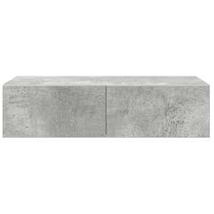 Nástěnná police se zásuvkami betonově šedá 60x26,5x15 cm - obrázek 4