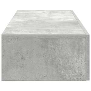 Nástěnná police se zásuvkami betonově šedá 60x26,5x15 cm - obrázek 5