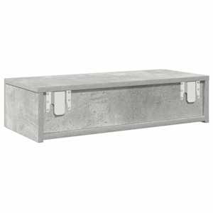Nástěnná police se zásuvkami betonově šedá 60x26,5x15 cm - obrázek 6