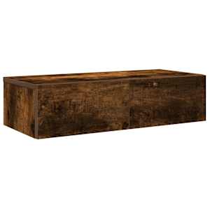 vidaXL seinariiul sahtlitega, suitsutatud tamm, 60 x 26,5 x 15 cm