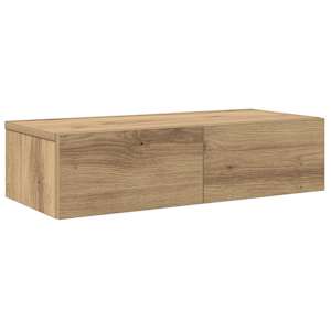 Nástěnná police se zásuvkami dub artisan 60x26,5x15 cm kompozit - obrázek 2
