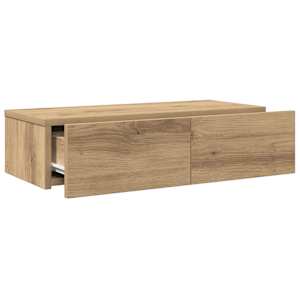 Nástěnná police se zásuvkami dub artisan 60x26,5x15 cm kompozit - obrázek 7