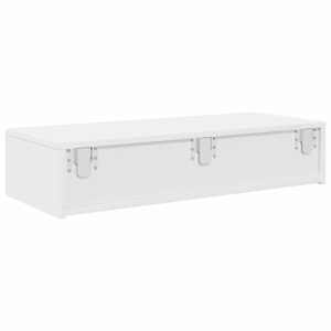 Nástěnná police se zásuvkami bílá 80x33x17 cm kompozitní dřevo - obrázek 6