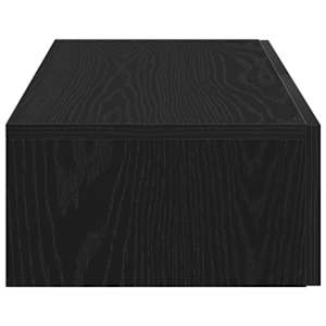 Nástěnná police se zásuvkami černá 80x33x17 cm kompozitní dřevo - obrázek 5