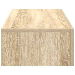 Nástěnná police se zásuvkami dub sonoma 80x33x17 cm kompozit - obrázek 5