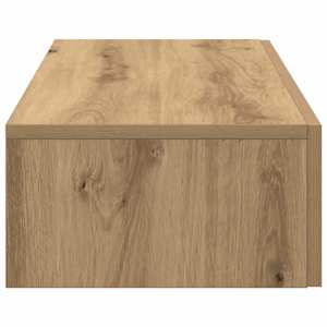 Nástěnná police se zásuvkami dub artisan 80x33x17 cm kompozit - obrázek 5