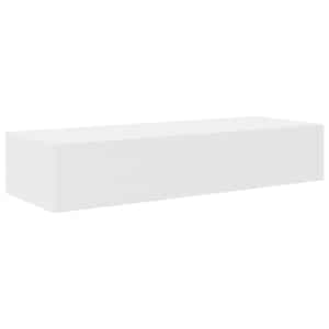 Nástěnná police se zásuvkami bílá 100x36x19 cm kompozitní dřevo - obrázek 2